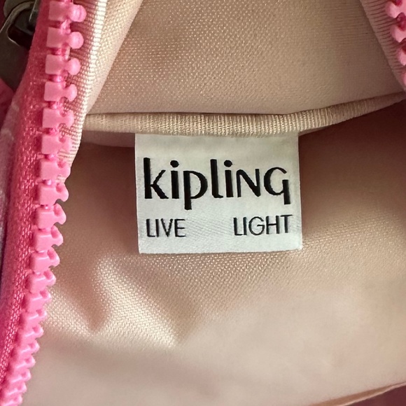 Kipling Seoul Laptop Backpack Garden Clouds Pink/White/Blue Floral/Butterfly NWT - Picture 12 of 16